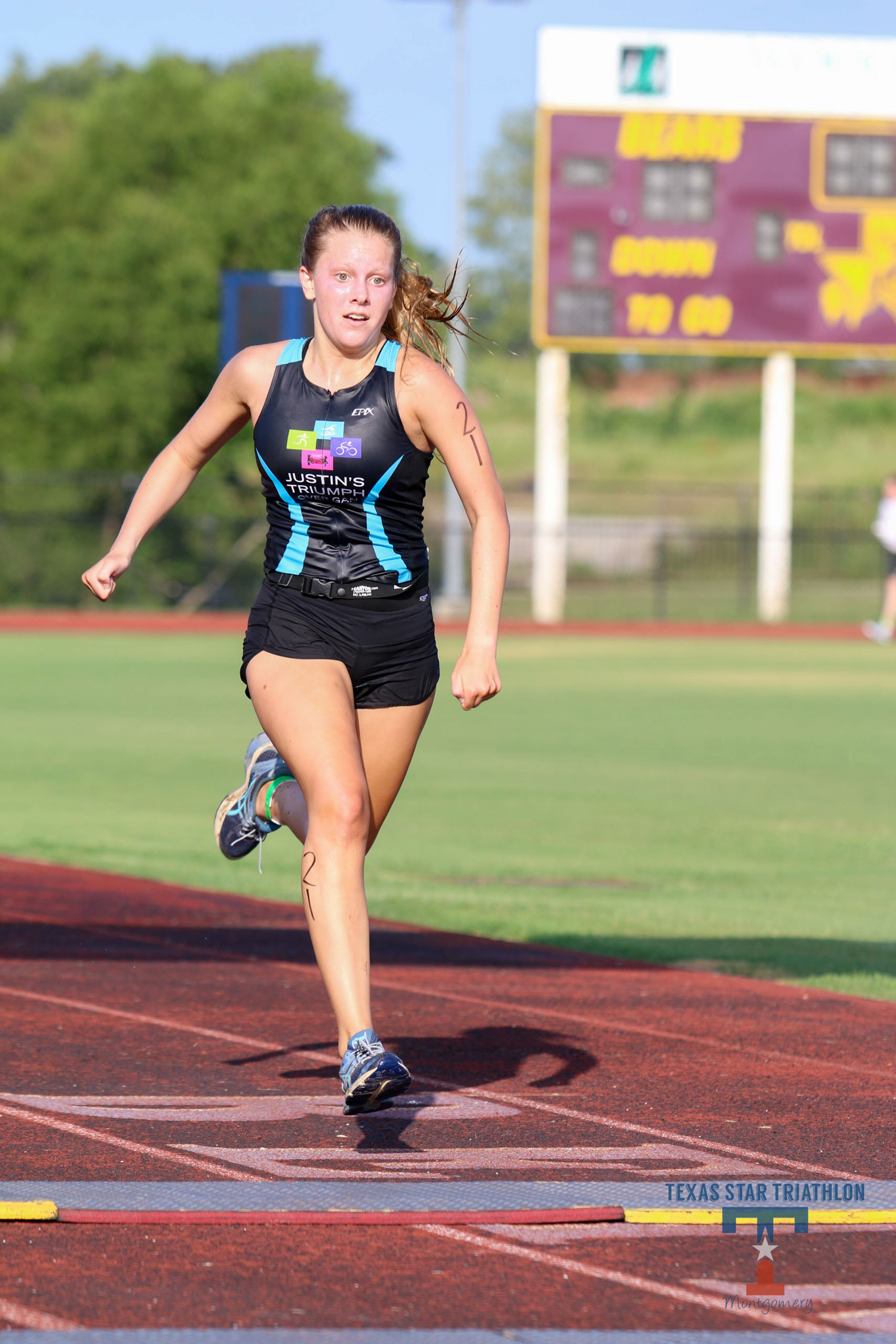 Texas Star Triathlon Montgomery finish line