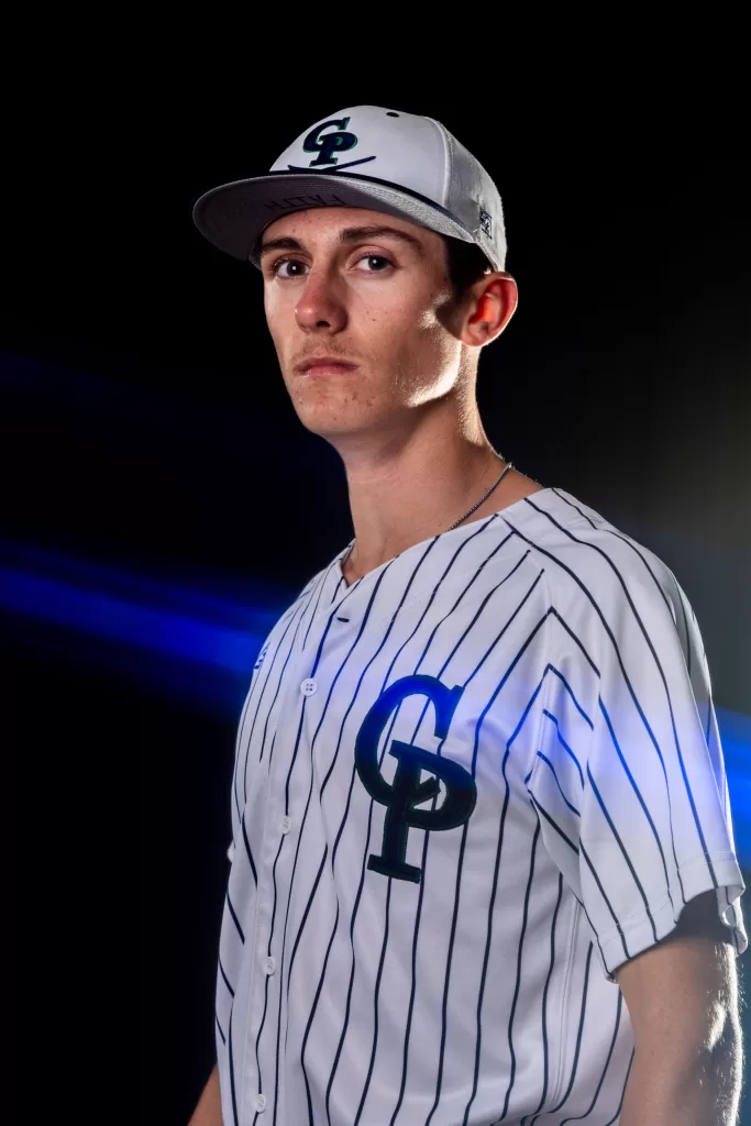 Dramatic Lighting, Senior photo, The Woodlands High School, Baseball, Cavaliers, College Park Baseball, College Park Cavaliers, TWHS, The Woodlands Highlanders, Highlanders Baseball