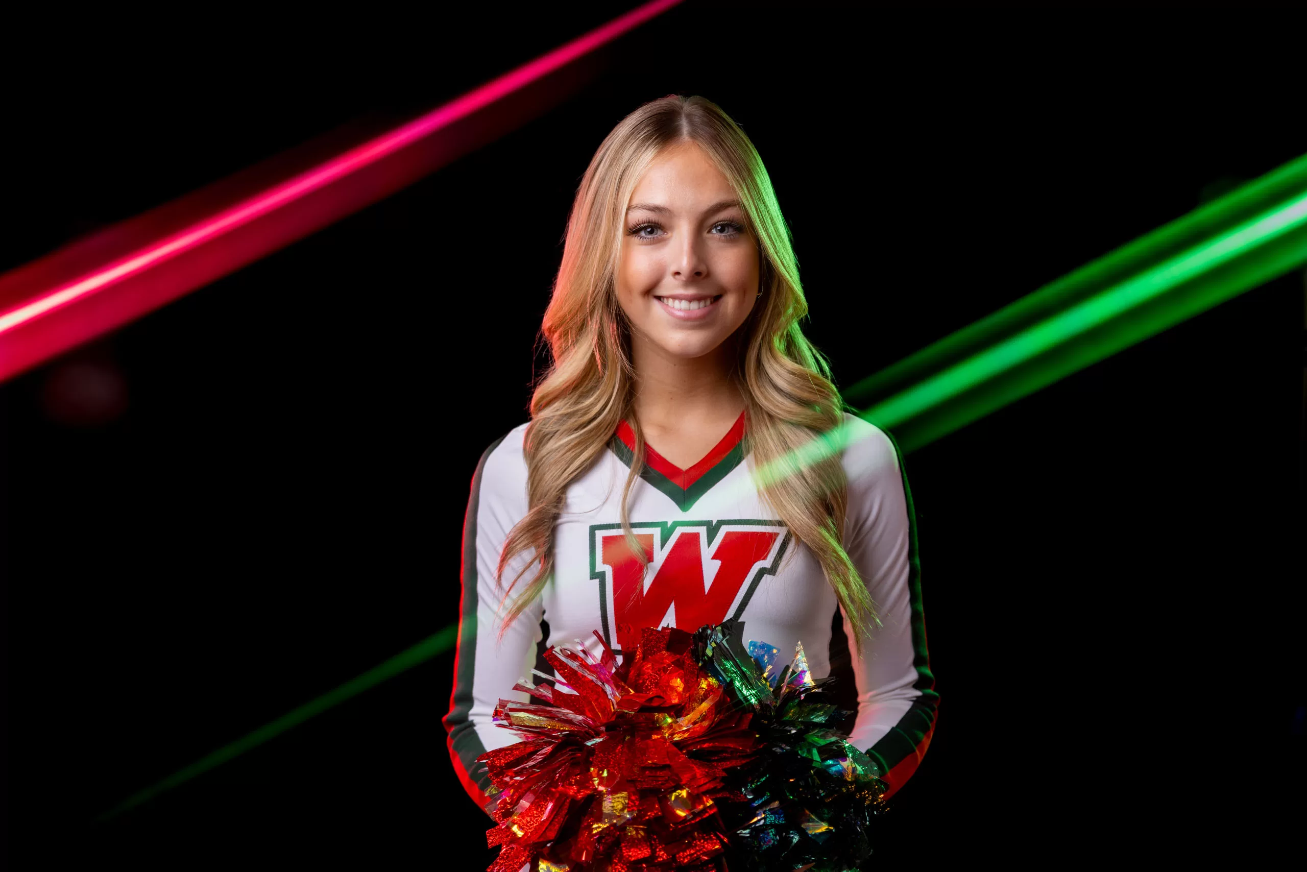 Dramatic Lighting, Senior photo, The Woodlands High School, Cheer, Cheer Leader, Highlanders, TWHS, The Woodlands Highlanders, Highlanders Cheer